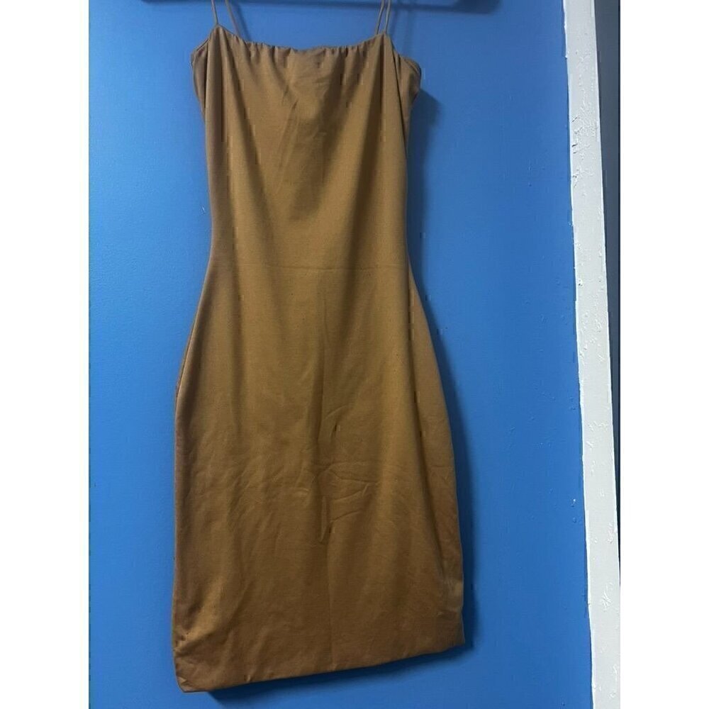 Windsor Womens Camel Brown Bodycon Dress, BODYCON, BODY TIGHT, XS
